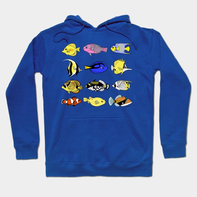 Coral Reef Fish Hoodie by HonuHoney